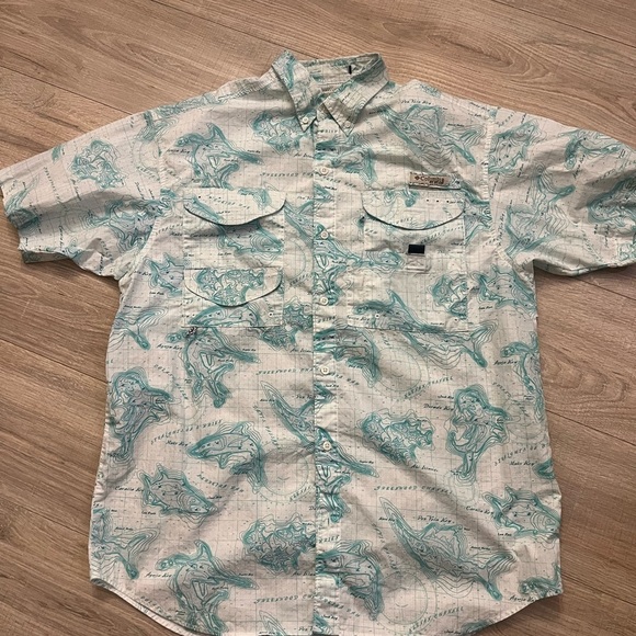 Columbia PFG Shirt Medium - Picture 1 of 5